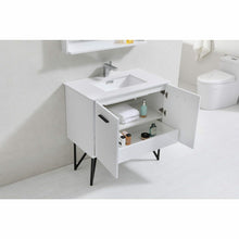 Load image into Gallery viewer, Bosco 36&quot; Modern Bathroom Vanity w/ Quartz Countertop and Matching Mirror - Vanity Grace Store