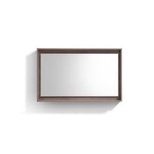 Load image into Gallery viewer, KUBE 48&quot; Framed Mirror With Shelve - Butternut  Finish- Kubebath