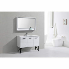 Load image into Gallery viewer, Bosco 48&quot; Modern Bathroom Vanity w/ Quartz Countertop and Matching Mirror - Vanity Grace Store