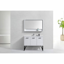 Load image into Gallery viewer, Bosco 48&quot; Modern Bathroom Vanity w/ Quartz Countertop and Matching Mirror - Vanity Grace Store