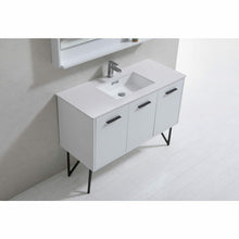 Load image into Gallery viewer, Bosco 48&quot; Modern Bathroom Vanity w/ Quartz Countertop and Matching Mirror - Vanity Grace Store