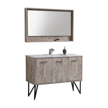 Load image into Gallery viewer, Bosco 48&quot; Modern Bathroom Vanity w/ Quartz Countertop and Matching Mirror - Vanity Grace Store