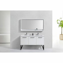 Load image into Gallery viewer, Bosco 60&quot; Double Sink Modern Bathroom Vanity w/ Quartz Countertop and Matching Mirror - Vanity Grace Store