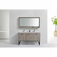 Load image into Gallery viewer, Bosco 60&quot; Double Sink Modern Bathroom Vanity w/ Quartz Countertop and Matching Mirror - Vanity Grace Store