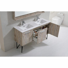 Load image into Gallery viewer, Bosco 60&quot; Double Sink Modern Bathroom Vanity w/ Quartz Countertop and Matching Mirror - Vanity Grace Store
