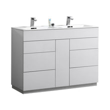 Load image into Gallery viewer, Milano 48&quot; Double Sink Modern Bathroom Vanity - Vanity Grace Store