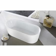 Load image into Gallery viewer, Kube Ovale 67&#39;&#39; White Free Standing Bathtub - Vanity Grace Store - Kubebath