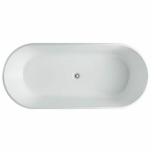Load image into Gallery viewer, Kube Ovale 67&#39;&#39; White Free Standing Bathtub - Vanity Grace Store - Kubebath