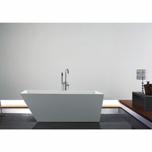 Load image into Gallery viewer, Kube Obliquo 67&#39;&#39; White Free Standing Bathtub - Vanity Grace Store - Kubebath