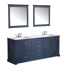 Load image into Gallery viewer, Lexora Lexora Jacques 30&quot; Dark Grey Single Vanity, White Quartz Top, White Square Sink and no Mirror- Lexora