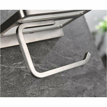 Load image into Gallery viewer, Lexora Bagno Bianca Stainless Steel White Glass Shelf w/ Toilet Paper Holder - Brushed Nickel- Lexora