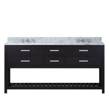 Load image into Gallery viewer, Water Creation 60 Inch Pure White Double Sink Bathroom Vanity With 2 Matching Framed Mirrors From The Madalyn Collection- Water Creation