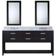 Load image into Gallery viewer, Water Creation 60 Inch Cashmere Grey Double Sink Bathroom Vanity With 2 Matching Framed Mirrors From The Madalyn Collection- Water Creation