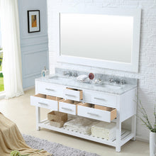 Load image into Gallery viewer, Water Creation 60 Inch Espresso Double Sink Bathroom Vanity With 2 Matching Framed Mirrors And Faucets From The Madalyn Collection- Water Creation
