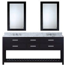 Load image into Gallery viewer, Water Creation 72 Inch Cashmere Grey Double Sink Bathroom Vanity With 2 Matching Framed Mirrors From The Madalyn Collection- Water Creation