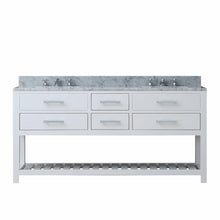 Load image into Gallery viewer, Water Creation 72 Inch Espresso Double Sink Bathroom Vanity With 2 Matching Framed Mirrors And Faucets From The Madalyn Collection- Water Creation