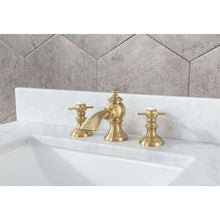 Load image into Gallery viewer, Water Creation Madison 24-Inch Single Sink Carrara White Marble Vanity In Monarch Blue With F2-0013-06-FX Lavatory Faucet- Water Creation