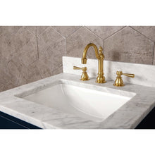 Load image into Gallery viewer, Water Creation Madison 24-Inch Single Sink Carrara White Marble Vanity In Monarch Blue With F2-0012-06-TL Lavatory Faucet- Water Creation