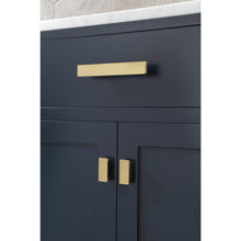 Load image into Gallery viewer, Water Creation Madison 30-Inch Single Sink Carrara White Marble Vanity In Monarch Blue- Water Creation