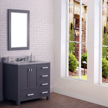 Load image into Gallery viewer, Water Creation 36 Inch Wide Pure White Single Sink Bathroom Vanity With Matching Mirror From The Madison Collection- Water Creation