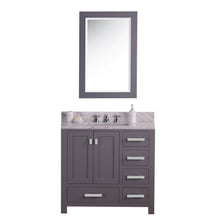 Load image into Gallery viewer, Water Creation 36 Inch Wide Pure White Single Sink Bathroom Vanity With Matching Mirror From The Madison Collection- Water Creation