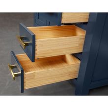 Load image into Gallery viewer, Water Creation Madison 36-Inch Single Sink Carrara White Marble Vanity In Monarch Blue- Water Creation