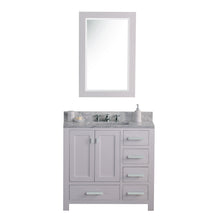 Load image into Gallery viewer, Water Creation 36 Inch Wide Dark Espresso Single Sink Bathroom Vanity With Matching Mirror And Faucet(s) From The Madison Collection- Water Creation