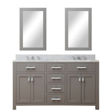 Load image into Gallery viewer, Water Creation 60 Inch Espresso Double Sink Bathroom Vanity With Faucet From The Madison Collection- Water Creation