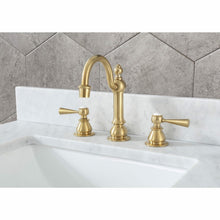 Load image into Gallery viewer, Water Creation Madison 60-Inch Double Sink Carrara White Marble Vanity In Monarch BlueWith Matching Mirror(s) and F2-0012-06-TL Lavatory Faucet(s)- Water Creation