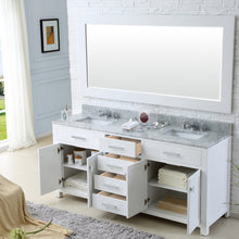 Load image into Gallery viewer, Water Creation 60 Inch Espresso Double Sink Bathroom Vanity With 2 Matching Framed Mirrors And Faucets From The Madison Collection- Water Creation