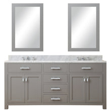 Load image into Gallery viewer, Water Creation 72 Inch Cashmere Grey Double Sink Bathroom Vanity With Faucet From The Madison Collection- Water Creation
