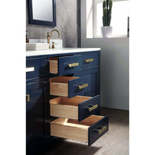 Load image into Gallery viewer, Water Creation Madison 72-Inch Double Sink Carrara White Marble Vanity In Monarch Blue With Matching Mirror(s)- Water Creation