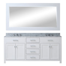 Load image into Gallery viewer, Water Creation 72 Inch Cashmere Grey Double Sink Bathroom Vanity With 2 Matching Framed Mirrors And Faucets From The Madison Collection- Water Creation