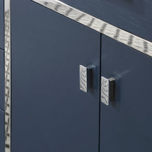 Load image into Gallery viewer, Marquis 72 In. Double Sink Carrara White Marble Countertop Vanity in Monarch Blue- Water Creation