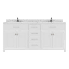 Load image into Gallery viewer, Virtu USA Caroline 72&quot; Double Bath Vanity in White with White Quartz Top and Round Sinks- Virtuusa