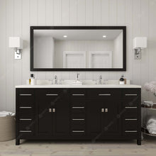 Load image into Gallery viewer, Virtu USA Caroline Parkway 72&quot; Double Sink Dazzle White Quartz Top Vanity- Virtuusa