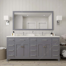 Load image into Gallery viewer, Virtu USA Caroline Parkway 72&quot; Double Sink Dazzle White Quartz Top Vanity- Virtuusa