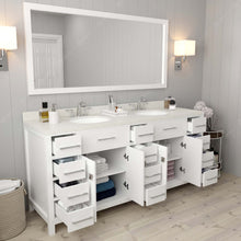 Load image into Gallery viewer, Virtu USA Caroline Parkway 72&quot; Double Sink Dazzle White Quartz Top Vanity- Virtuusa