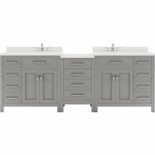 Load image into Gallery viewer, Virtu USA Caroline Parkway 93&quot; Double Sink Dazzle White Quartz Top Vanity- Virtuusa