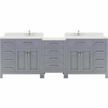 Load image into Gallery viewer, Virtu USA Caroline Parkway 93&quot; Double Sink Dazzle White Quartz Top Vanity- Virtuusa