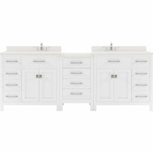 Load image into Gallery viewer, Virtu USA Caroline Parkway 93&quot; Double Sink Dazzle White Quartz Top Vanity- Virtuusa