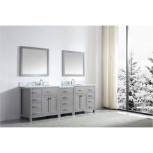 Load image into Gallery viewer, Virtu USA Caroline Parkway 93&quot; Double Sink in Italian Carrara White Marble Top Vanity with Mirrors- Virtuusa