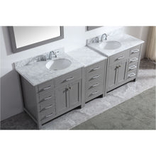 Load image into Gallery viewer, Virtu USA Caroline Parkway 93&quot; Double Sink in Italian Carrara White Marble Top Vanity with Mirrors- Virtuusa