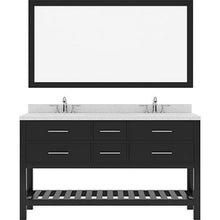 Load image into Gallery viewer, Caroline Estate 60&quot; Double Sink Dazzle White Quartz Top Vanity with Mirrors - Vanity Grace Store - Virtuusa
