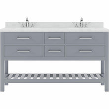 Load image into Gallery viewer, Caroline Estate 60&quot; Double Sink Dazzle White Quartz Top Vanity - Vanity Grace Store - Virtuusa
