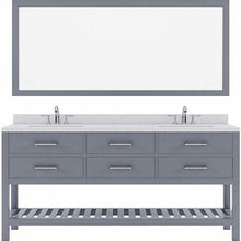 Load image into Gallery viewer, Caroline Estate 72&quot; Double Sink Dazzle White Quartz Top Vanity with Mirrors - Vanity Grace Store - Virtuusa