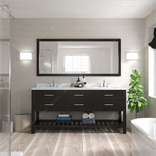 Load image into Gallery viewer, Caroline Estate 72&quot; Double Sink Dazzle White Quartz Top Vanity with Mirrors - Vanity Grace Store - Virtuusa