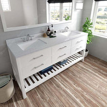 Load image into Gallery viewer, Caroline Estate 48&quot; Single Sink Dazzle White Quartz Top Vanity with Faucet and Mirror - Vanity Grace Store - Virtuusa