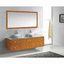 Load image into Gallery viewer, Virtu USA Clarissa 72&quot; Double Square Sink Vanity with Faucet - Mirror- Virtuusa
