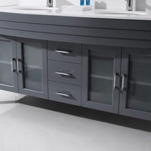 Load image into Gallery viewer, Ava 63&quot; Double Sink White Engineered Stone Top Vanity with Faucet and Mirror - Vanity Grace Store - Virtuusa